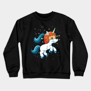 Space unicorn gift idea Crewneck Sweatshirt